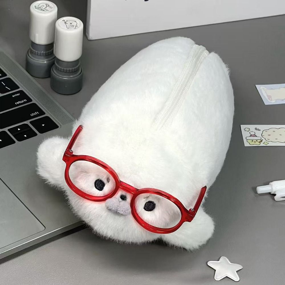 Aesthetic Large Pencil Case Pouch - 面白いシール人形ペンケース高美的価値大容量ペンバッグ収納バッグ学生用ペンポーチ