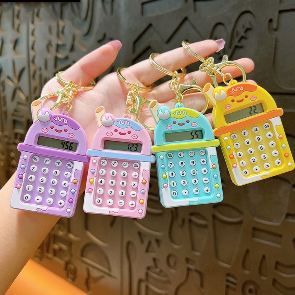 Scientific Calculator For Secondary School - ポータブルキャンディーカラーミニ電卓、8桁ディスプレイ、軽量、学生文房具、学用品、カワイイ学生