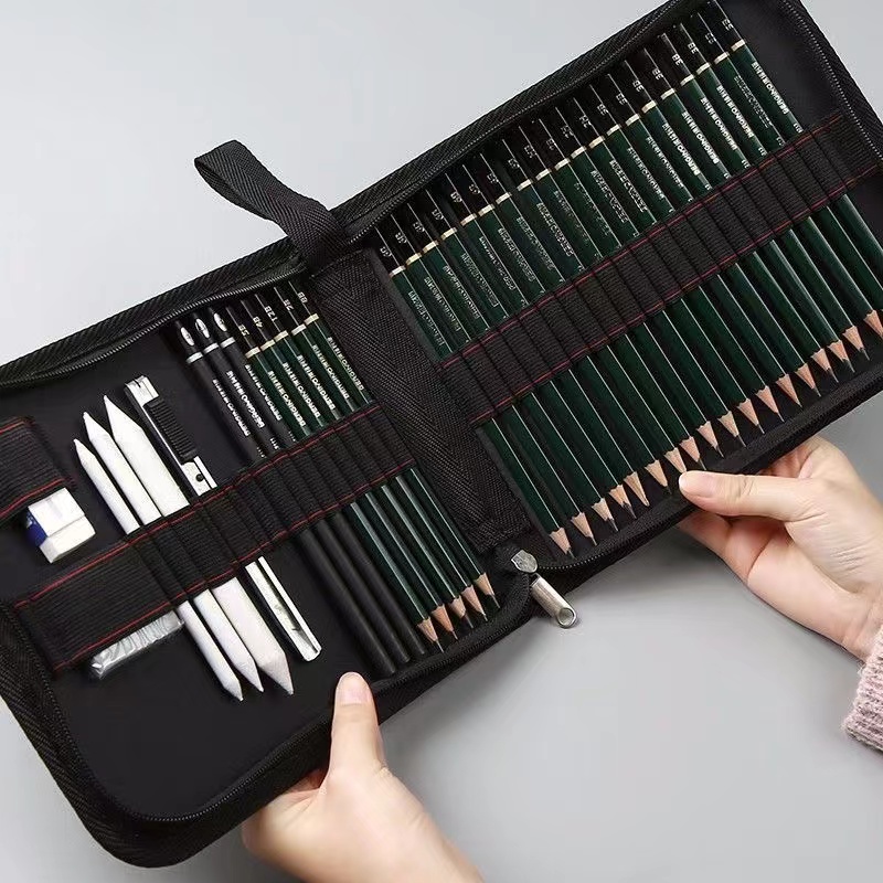 Aesthetic Large Pencil Case Pouch - 36/48/72ペンシルケース,学校用品,美的,スケッチ,文房具,大容量,事務用品用