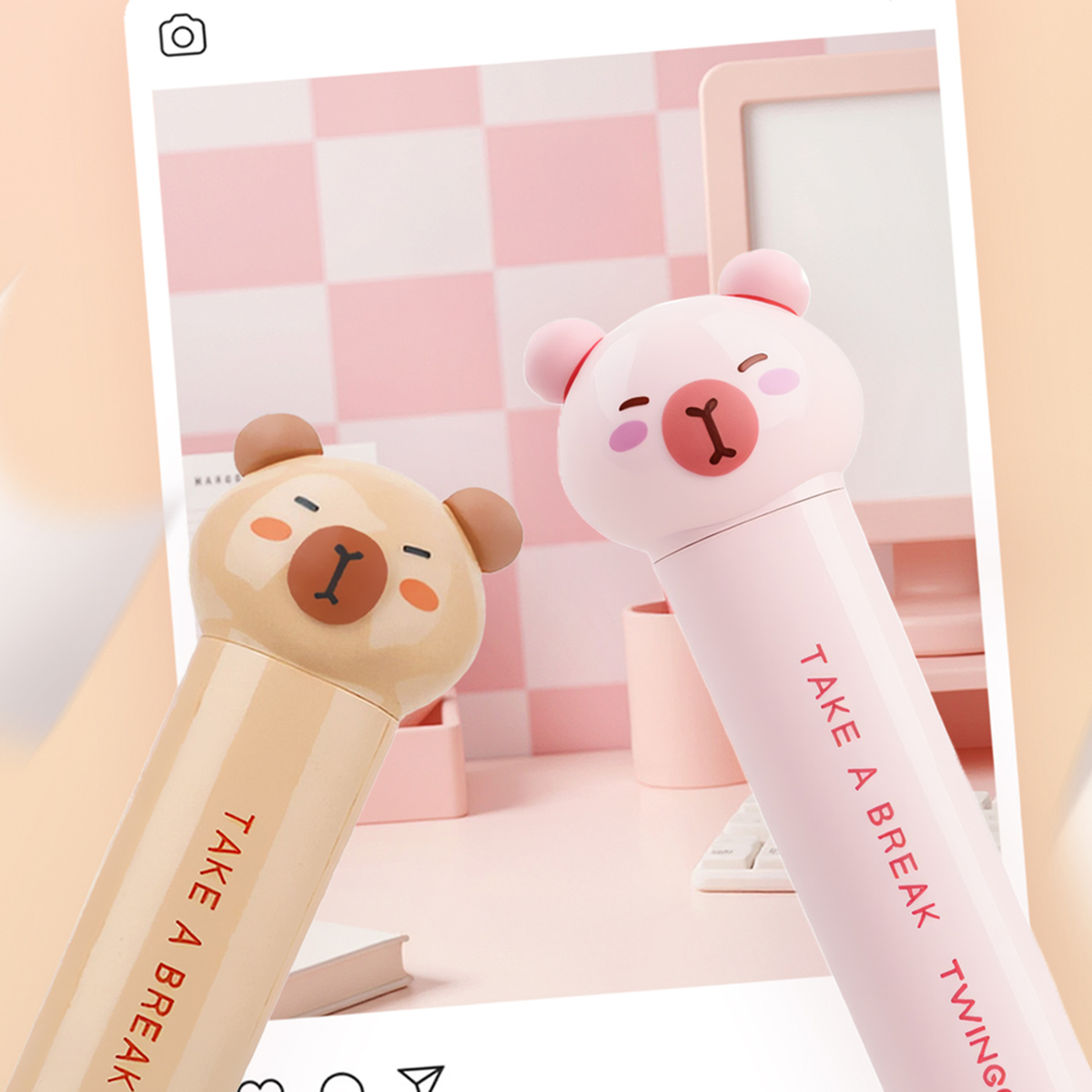 カピバラ型の折りたたみ式携帯カッター、紙、日記、クリエイティ - Stationery のレビューと価格