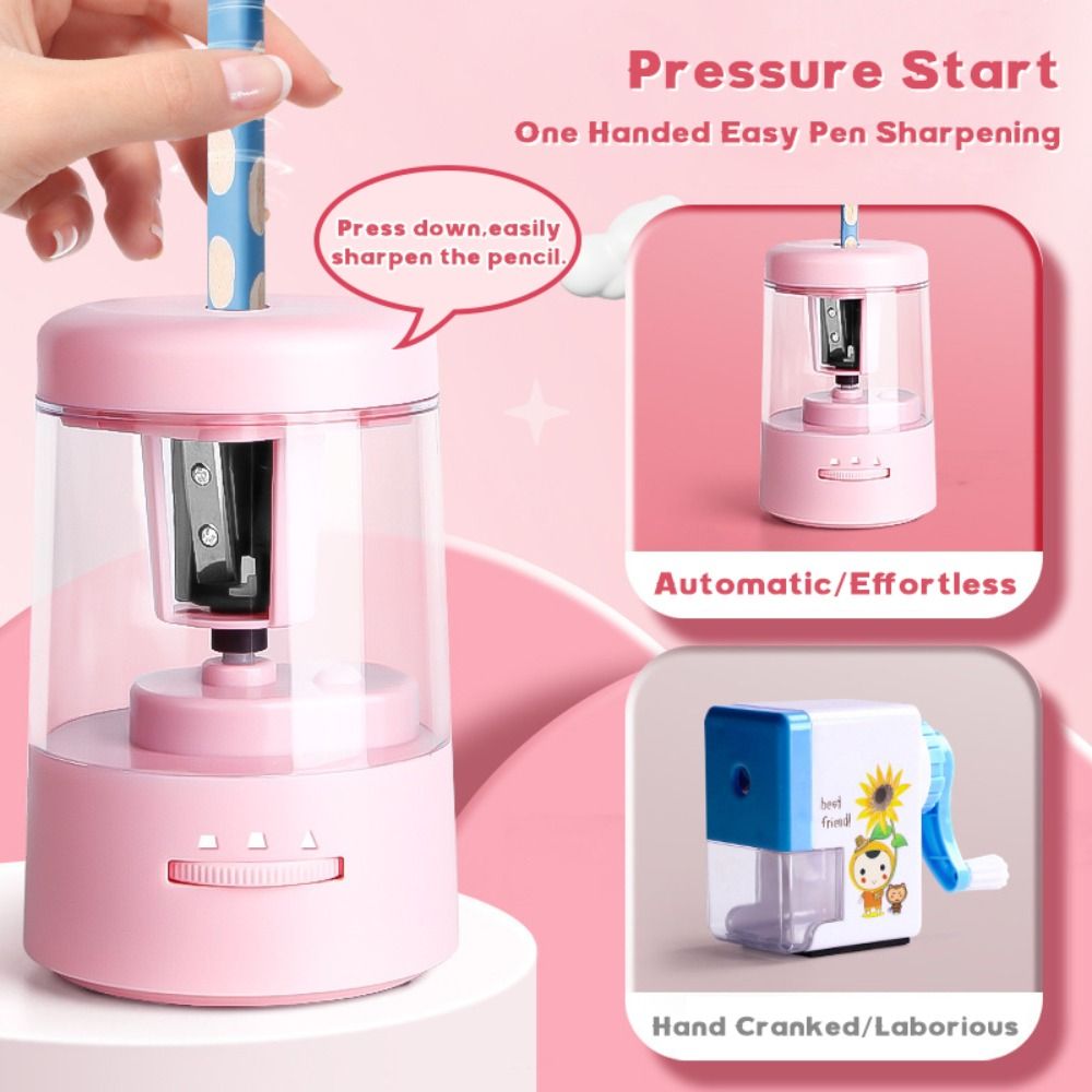 3 ギア調整可能な電動鉛筆削り USB & バッテリー デュ - Electric Pencil Sharpener Usb のレビューと価格