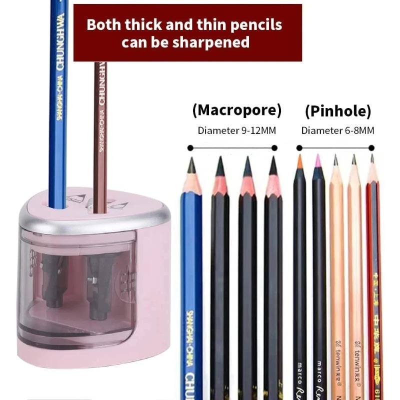 アップグレードされた2穴電動鉛筆削り器 – 自動ヘビーデュー - Electric Pencil Sharpener Usb のレビューと価格