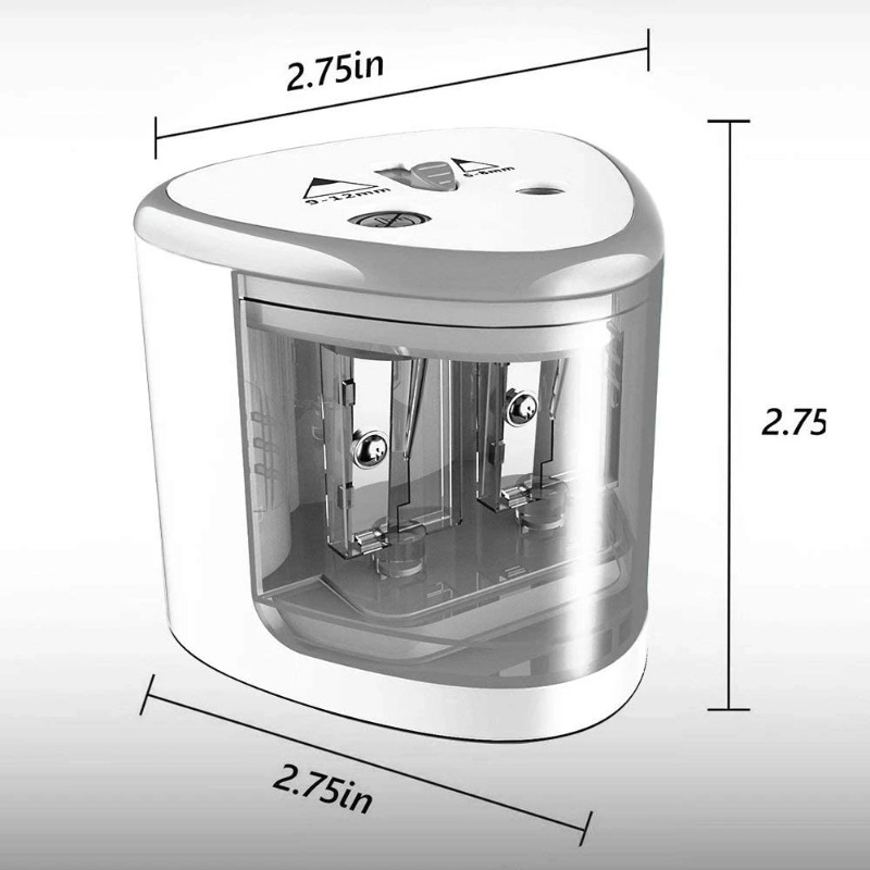 アップグレードされた2穴電動鉛筆削り器 – 自動ヘビーデュー - Electric Pencil Sharpener Usb のレビューと価格