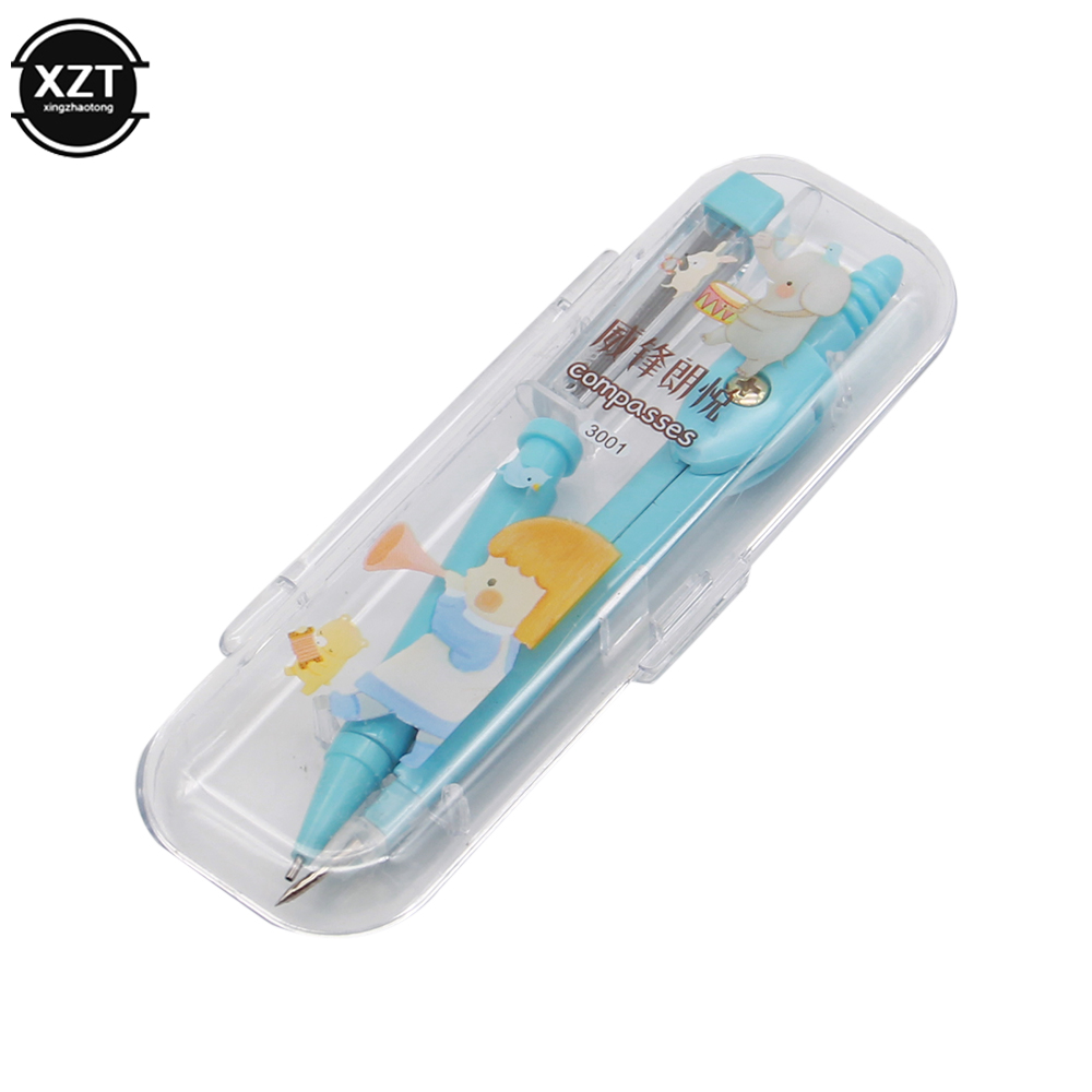 スクールコンパスかわいい女の子文房具学生の描画compass - Math Geometry Set With Compass のレビューと価格