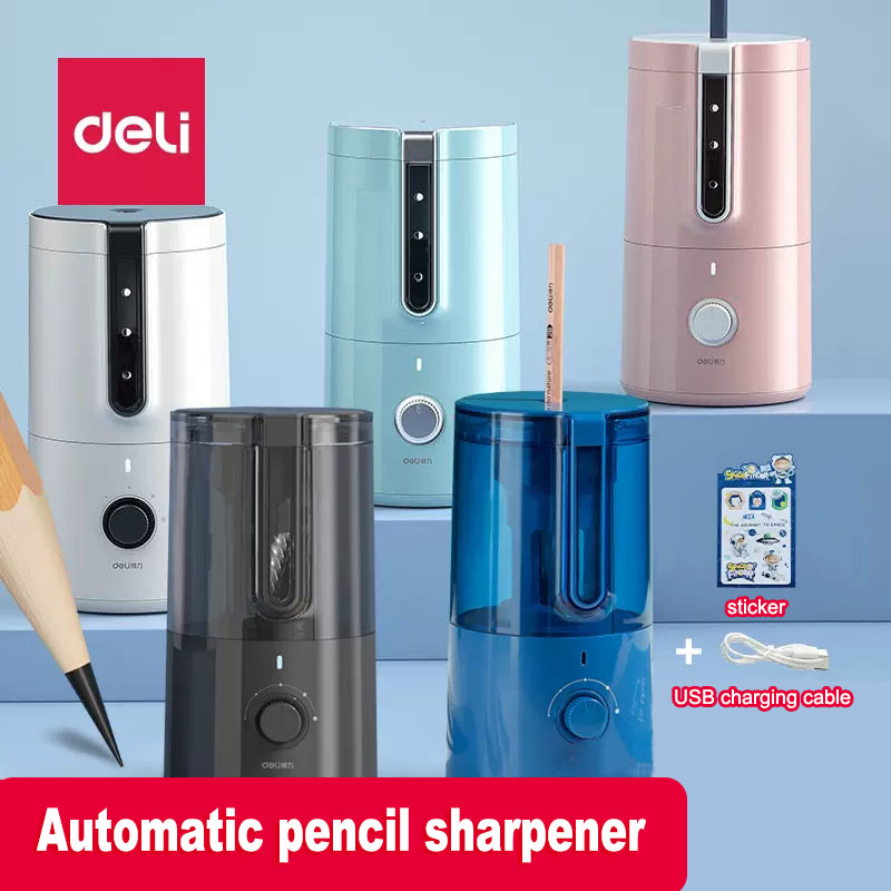 Deli-電気鉛筆削り,色付き,学校,オフィス用の鉛筆削り - Electric Pencil Sharpener Usb のレビューと価格