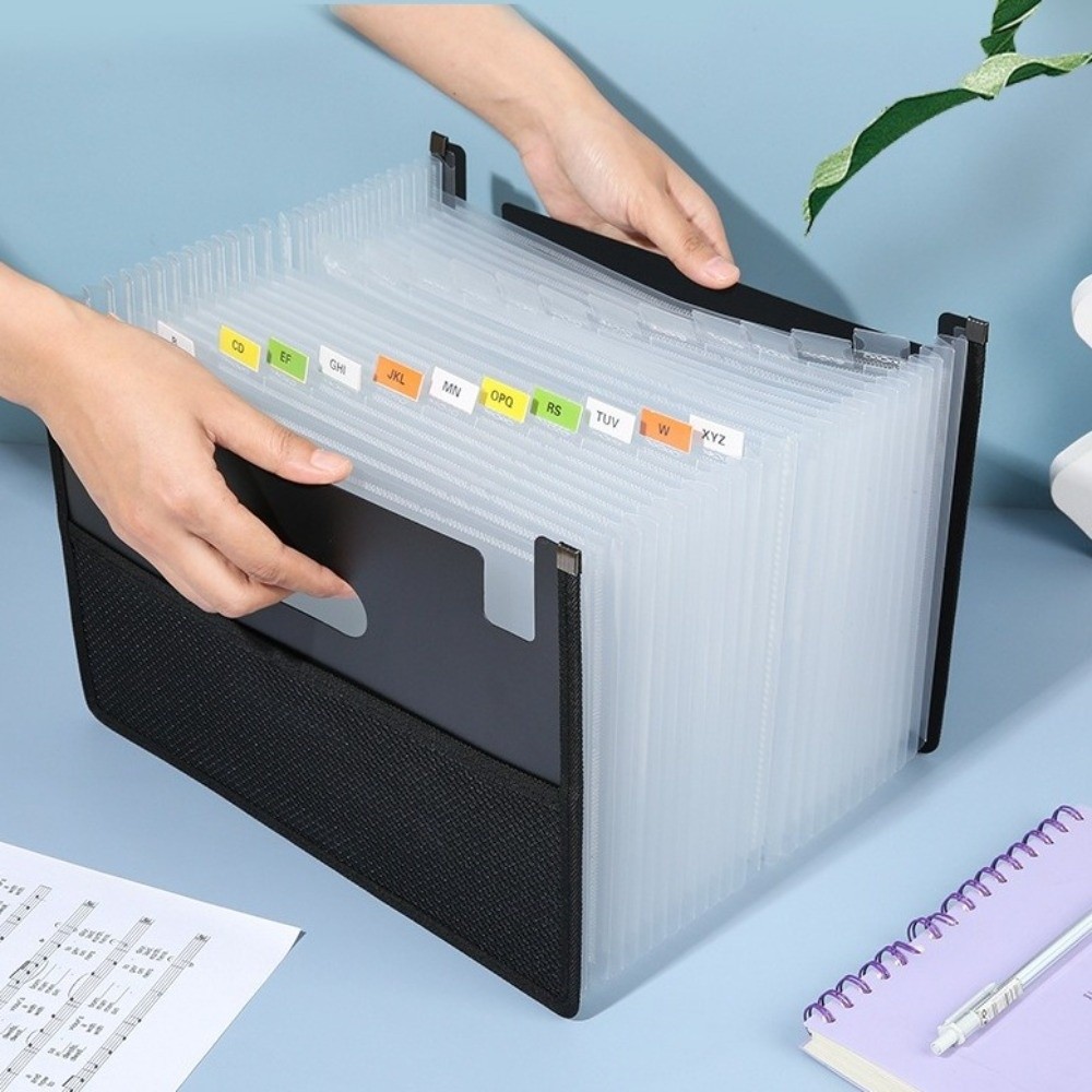 多機能13/25ポケット拡張ファイルボックス A4拡張容量ア - Expandable Accordion File Folder 13 Pockets のレビューと価格
