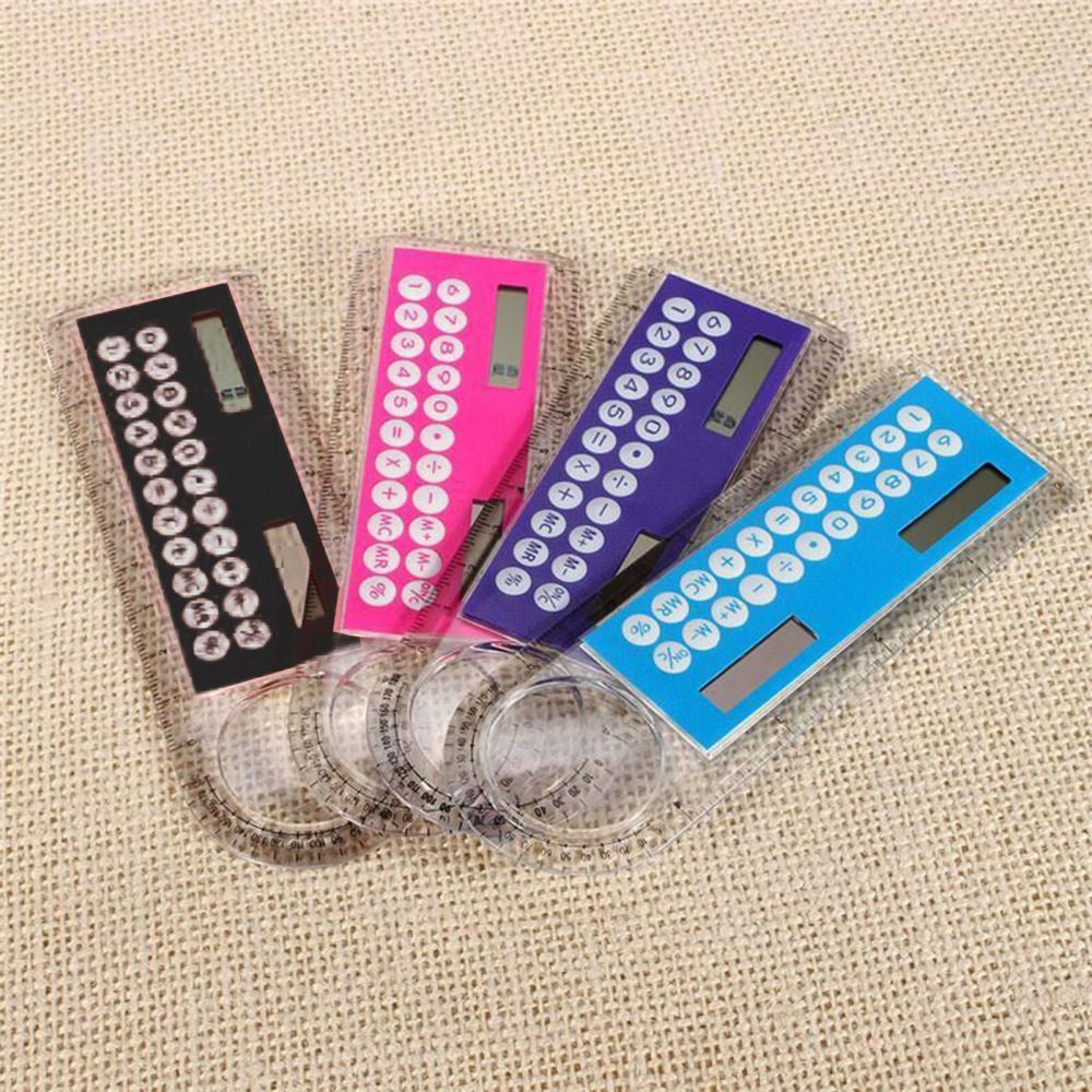 定規計算機13cm x 4.4cm,6色,ミニ太陽電池透明定 - Scientific Calculator For Secondary School のレビューと価格