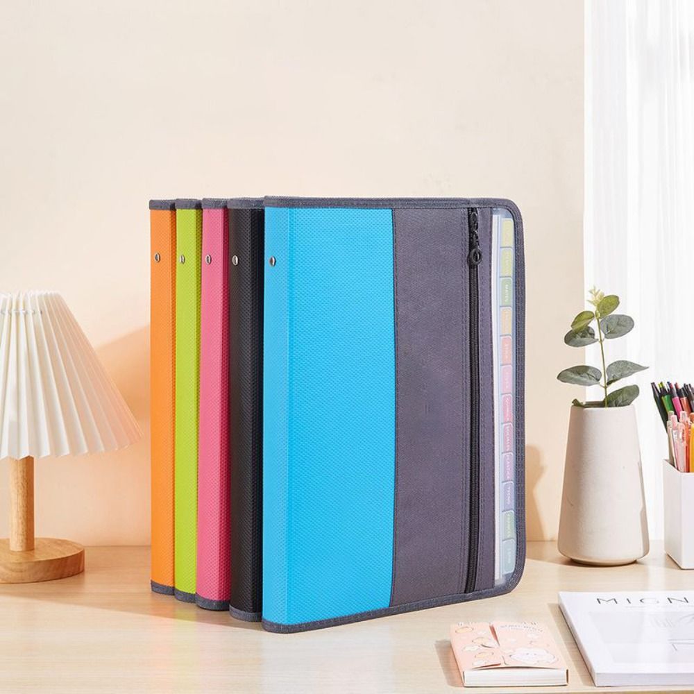 PVC拡張ファイルオーガナイザー A4サイズ ジッパー付き  - Expandable Accordion File Folder 13 Pockets のレビューと価格