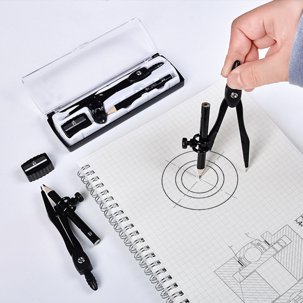 精密な学生用コンパスセット（幾何学、数学、製図、円、円弧、線 - Math Geometry Set With Compass のレビューと価格
