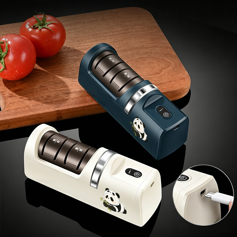 3段階速度調整可能な電動ナイフシャープナー、USB充電式、ワ - Electric Pencil Sharpener Usb のレビューと価格