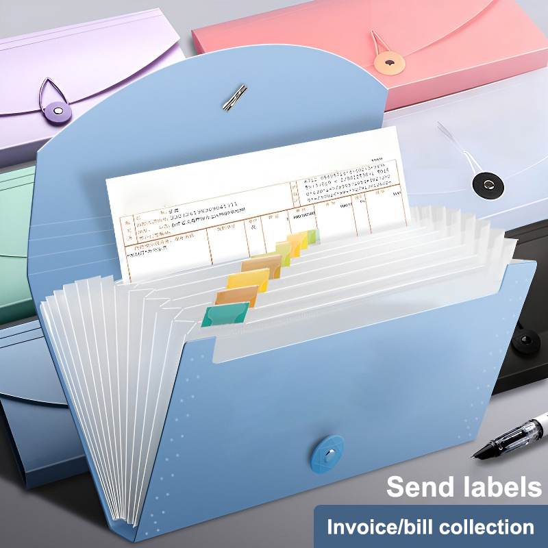 ✰ ✪ 13ポケット拡張ファイルフォルダーアコーディオン式ド - Expandable Accordion File Folder 13 Pockets のレビューと価格