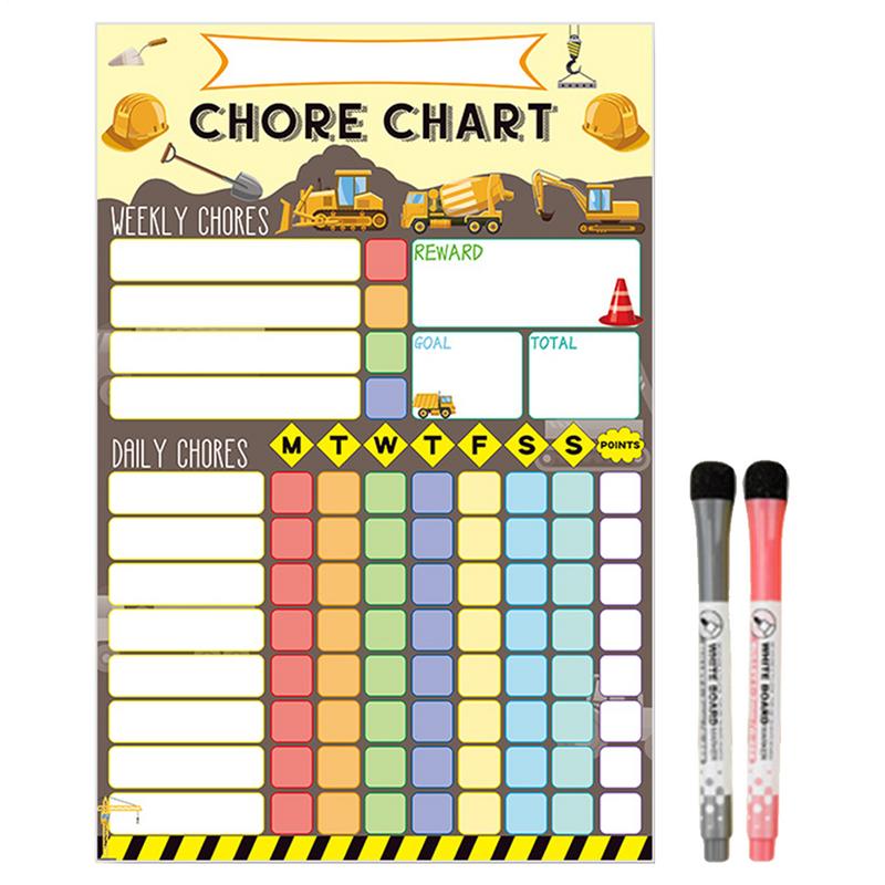 磁気雑用チャート 子供用ウィークリービジュアルスケジュール  - Kids Magnetic Reward Chart Board のレビューと価格