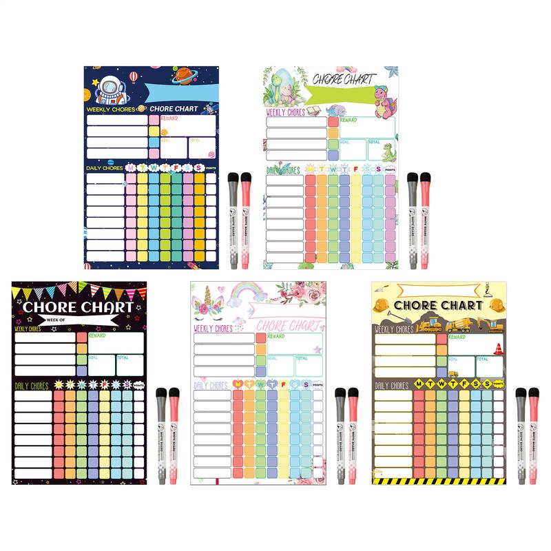 磁気雑用チャート 子供用ウィークリービジュアルスケジュール  - Kids Magnetic Reward Chart Board のレビューと価格