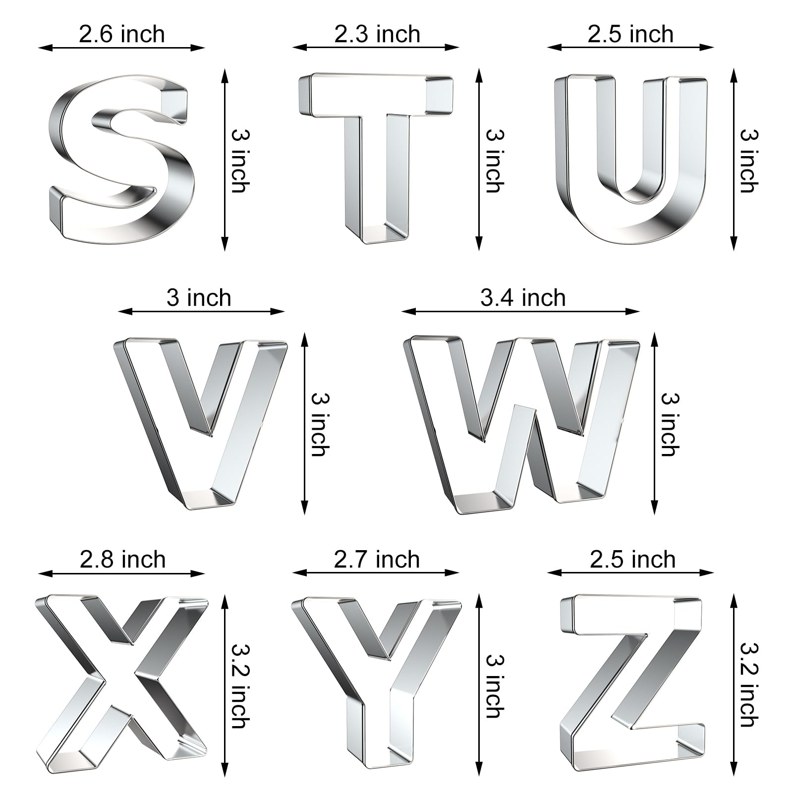レター型クッキーカッター - 26個入り ステンレス製アルフ - Writing Tools のレビューと価格