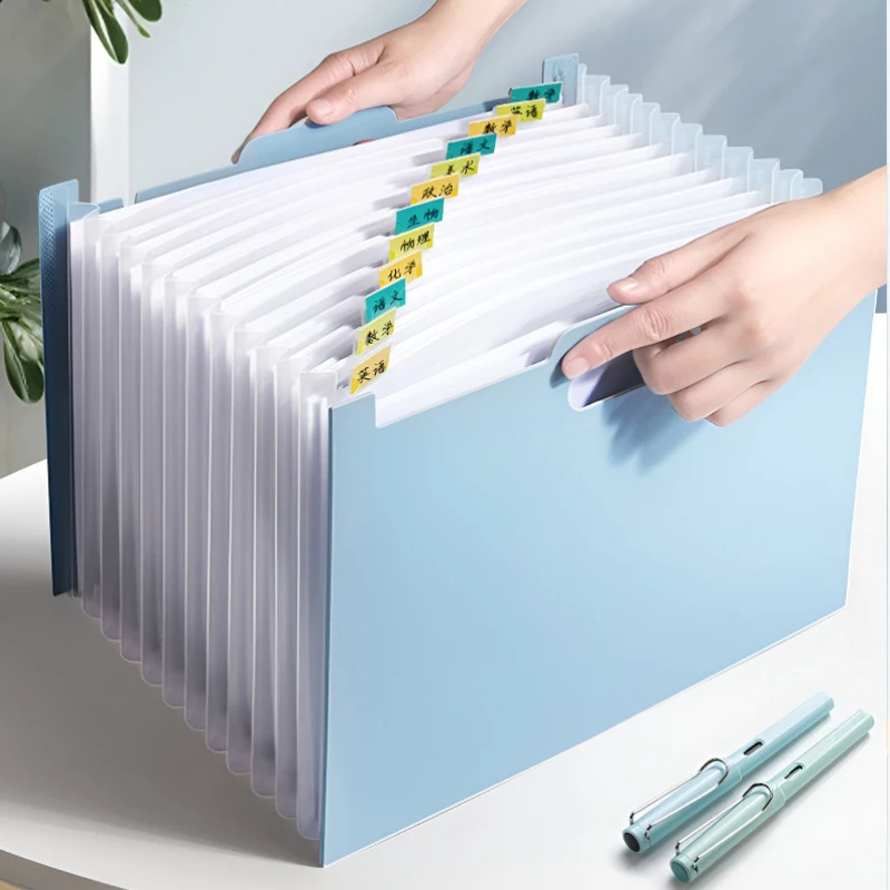 13ポケットアコーディオンファイルオーガナイザー、ラベルポケ - Expandable Accordion File Folder 13 Pockets のレビューと価格